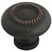 Cosmas 228ORB Oil Rubbed Bronze Rope Cabinet Hardware Knob, 1-1/4" Diameter