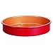 Red Copper 9.5 Inch Round Baking Pan by BulbHead