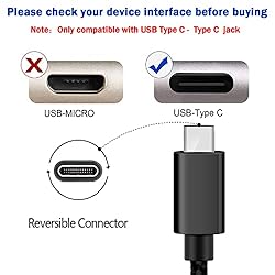 5FT USB C Adapter Charger Cord Cable Compatible for