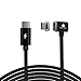 Magnetic USB C Cable for MacBook Pro 2016/2017 CONMDEX 4.3A Fast Charging Magnetic Type C to Type-C MagSafe Nylon Cable for MacBook Pro 13”/15”,Samsung Galaxy S8/8 Plus,Moto Z,Nexus 5X/6P(1.5m/4.9ft)