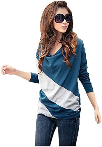 Comvison Autumn Winter Women Long Sleeve Blouse Shirt Loose T-Shirt Tops