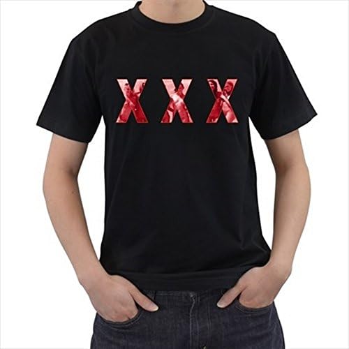 XXX nude PORN star nake girls porno video boobs sex red logo Black T-Shirt