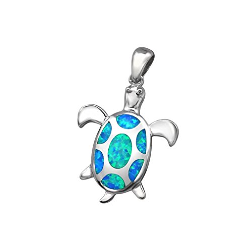Liara - Turtle Opal and Semi Precious Pendants 925 Sterling Silver. Polished And Nickel Free