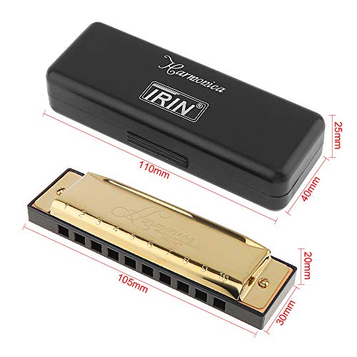 image for 【Happy Shopping Day】OriGlam Blues Harmonica Key of C, 10 Hole 20 T