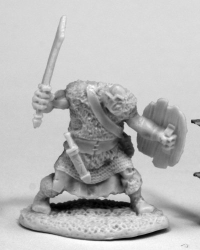 Reaper Miniatures 77429 Orc Grunt, Bones Miniature