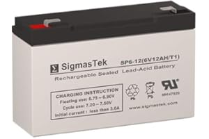 Pace Tech Vitalmax Systems II, IV Battery Replacement 6 Volt 12Ah T1 Battery by SigmasTek