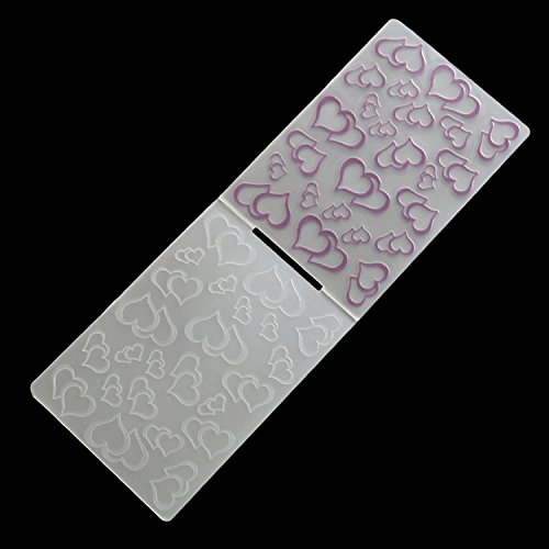 Migavan 4 Assorted Patterns Embossing Folder Plastic Templates Molds Tools for DIY Craft Scrapbooking Photo Album Card Decoration Style D