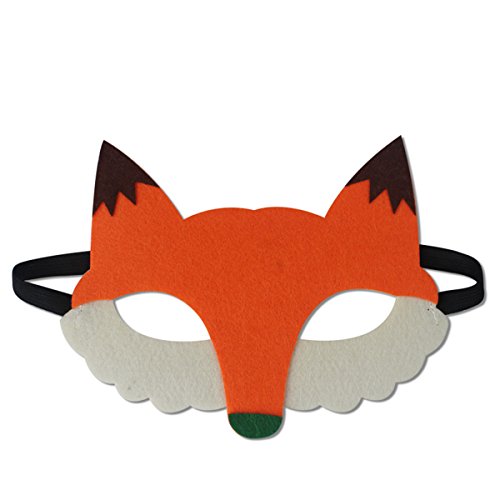Cartoon Animal Felt Eye Masks Birthday Party Favors Dress-Up Cosplay Fox