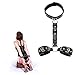 MISSTU Restraints Sex Kit Neck to Wrist Cuffs y Restraint Collar Handcuffs Bondage Set Adjustable for Couples Adults BDSM Play Sex Games (Black)