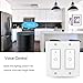 Smart Switch WiFi Wall Light Switch Compatible with Alexa Google Assistant, Neutral Wire Required, Single Pole, 2 Gang
