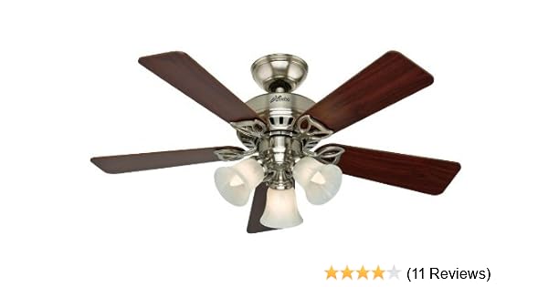 Hunter 53079 The Beacon Hill 42 Inch Brushed Nickel Ceiling Fan