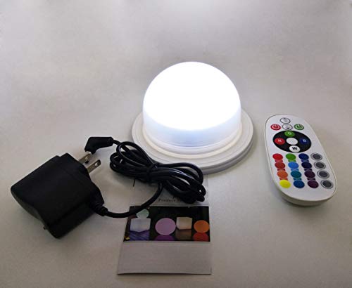 RGB LED Under Table Light Multi Colors Changing Battery Powered Wireless Remote Control Wedding Decoration Lamp for Outdoor Camping Indoor Party Event Birthday Banquet Receptions Illumination