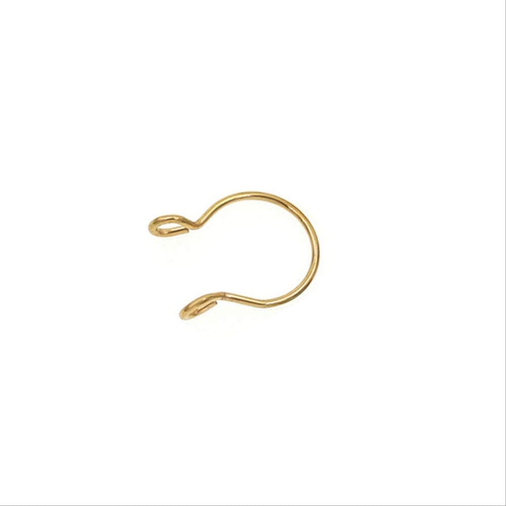 FSYX Nose ring 10mm Zircon Dummy Septum Perforated Nose Ring Nose Ring