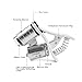 Edoking 60X Zoom Clip-On Type Cellphone Microscope Magnifier with LED/UV Lights for Universal Smartphones iPhone Samsung HTC BlackBerry Nokia Sony and Tablets (Silver)