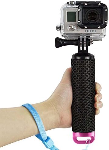FIRMGE Waterproof Floating Hand Grip, Floating Stick, Floating Pole, Floating Camera, for GoPro Hero5,Black,Session,Hero4,Silver,Session,Hero LCD,3+,3/2/1, and SJ4000/5000/6000/7000 -Red