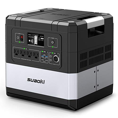 SUAOKI UPS Power Station, G1000 Portable Power Supply 1183Wh Silent Gas