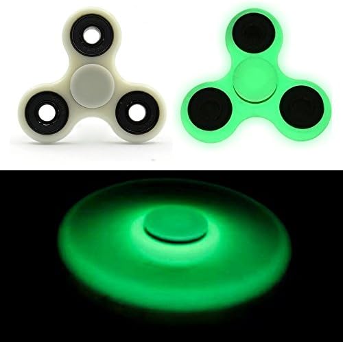NEW 2017 Light Up Flashing Tri-Spinner Fidget Toy ADHD Stress Reducer - Perfect For ADD, ADHD, Anxiety, and Autism Adult Children