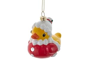 Mrs. Santa Claus Christmas Ornament Rubber Bath Duck Holiday Tree Decoration