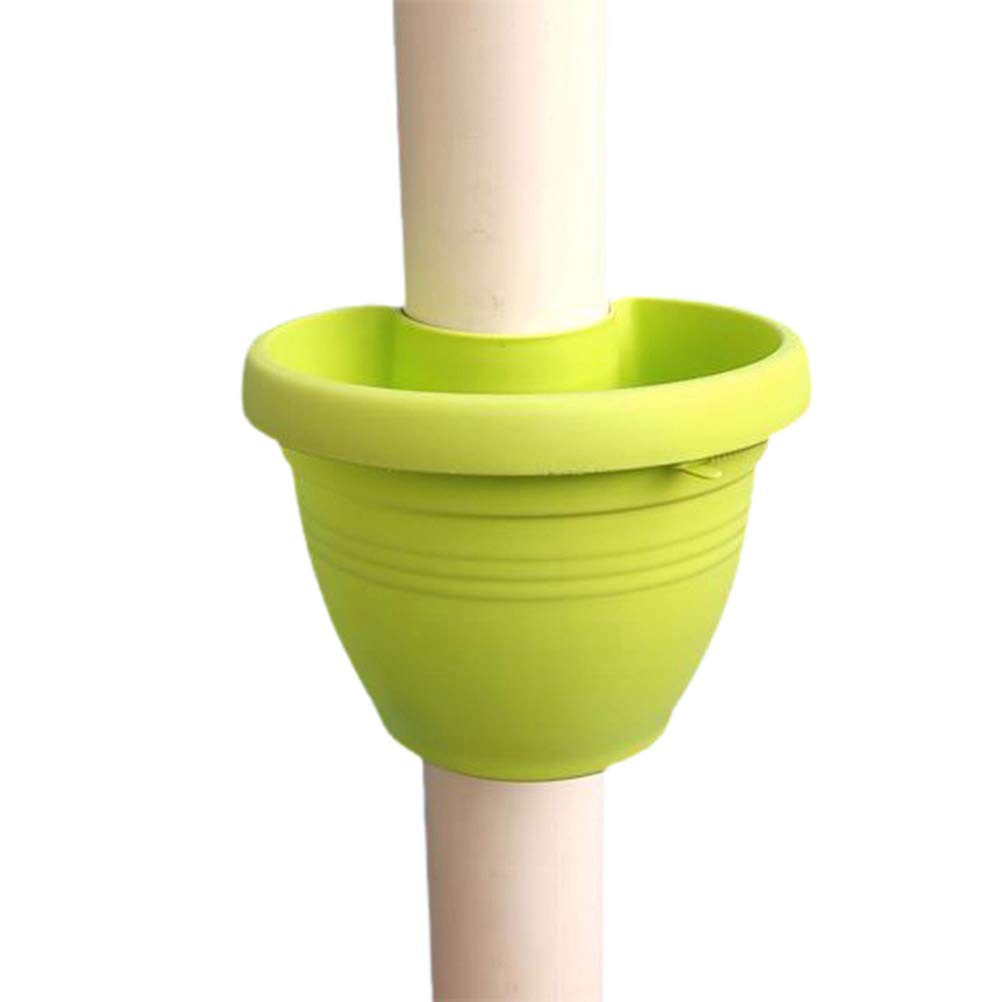 Yunobi Bundled Wall-Mounted Drain Pipe Flower Pot, Balconies Planters Lamp Post Garden Planters Beautiful Durable Hanging Flowerpot Holder Decoration