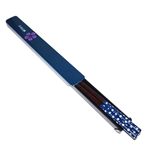 Youda Top Grade Japanese Natural Wood Chopsticks, Reusable Classic Style, 1 Pairs Set with Case, Value Gift - Thumbnail 2