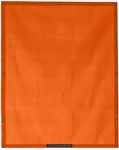 ALIEN SUNSHADE Jeep Wrangler YJ (1987-1995) and TJ (1996-2006) Full Length Sun Shade Mesh Top Cover (Orange) – 10 Year Warranty - Blocks UV, Wind, Noise