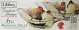 Libbey Fountain Shoppe Banana Split Bowls, 6 Pc