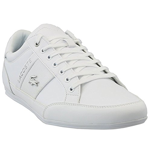 Lacoste Men's Chaymon 118 1 U Sneaker,White Silver 11.5 D(M) US