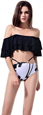 Women's Off Shoulder Flounce Bikini Swimsuit