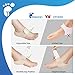 TENMAND Adjustable Heel Protectors- Silicone Gel Heel Pads Cushion Cups for Bone Spur Heal Dry Cracked Heels Achilles Tendinitis Relief Plantar Fasciitis Inserts for All Size Feet of Men & Women