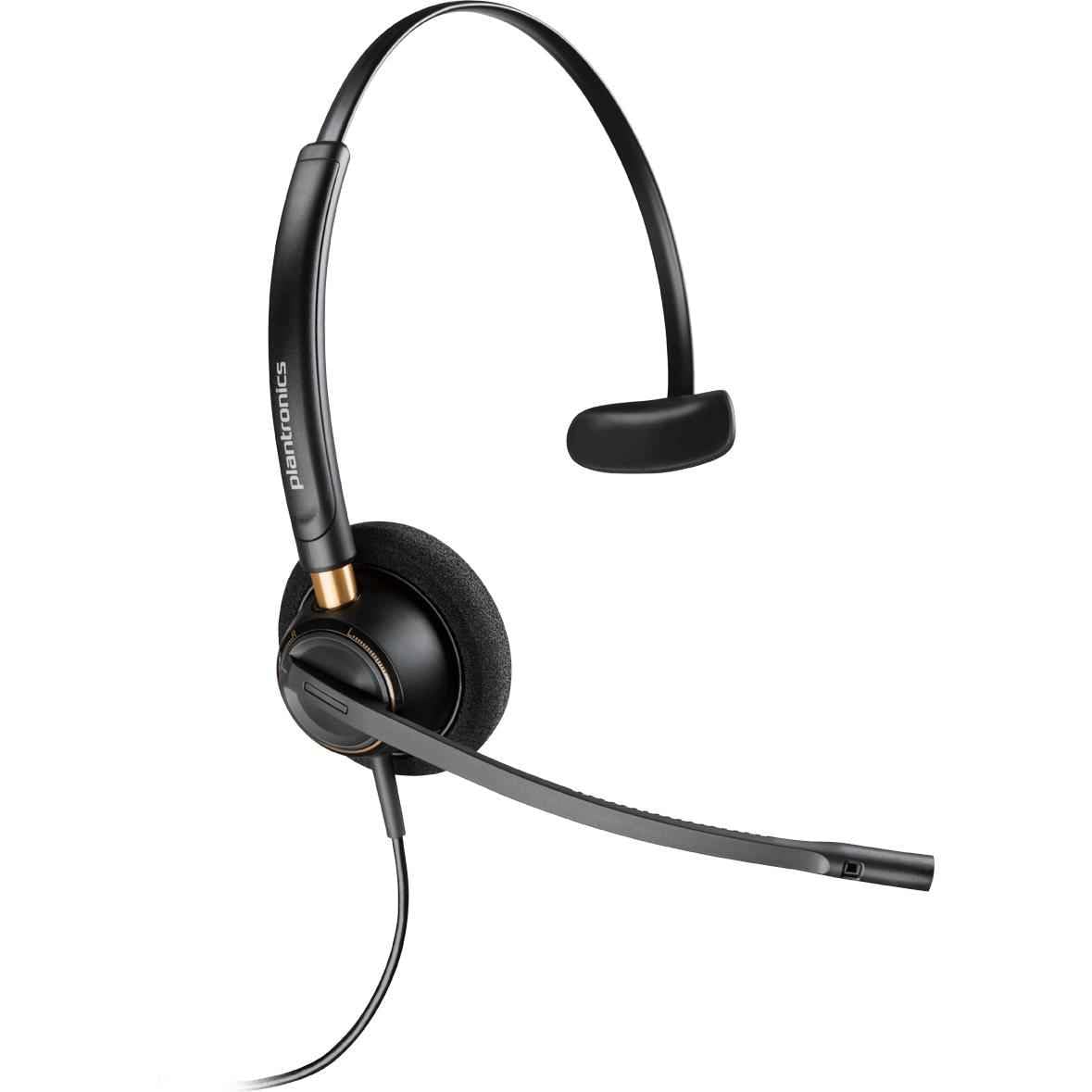 Plantronics EncorePro HW510D Over-the-Head Monaural Headset with Noise Cancelling Microphone