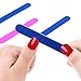 Sumind 200 Pack Disposable Nail Files Double Sided Nail Buffering Files Emery Boards Manicure Pedicure Tools Set (Blue and Pink)