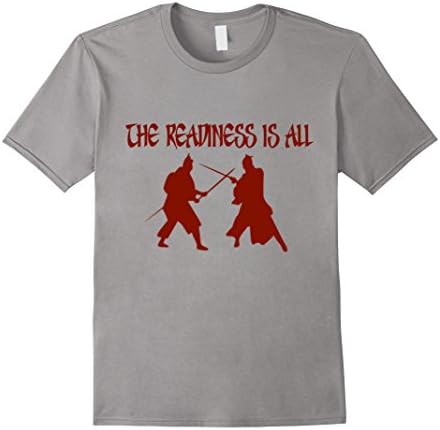 Men's Samurai Duel T-Shirt XL Slate