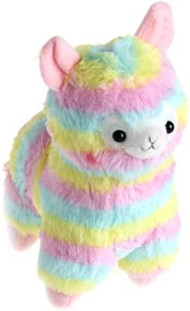 Jesse Plush Toy, 6.69 x 5.91 x 3.94 inches, Colorful Cute Alpaca Soft Stuffed Animal Doll Gift for Kids Girls Boys