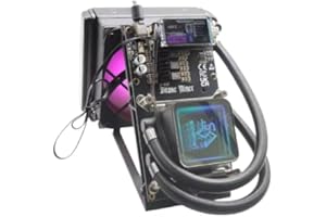 NerdQaxe++ Hydro 4.8TH/s ASIC Miner 75W | Bitcoin Mining Device with 2.4G WiFi | 4X BM1370 Chips | Open Source Miner for Home