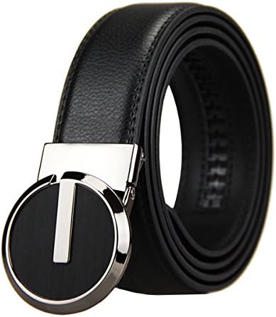 GAFASTWO Ratchet Belts for Men, Men's Genuine Leather Dress Belt with Automatic Buckle, Men's 1 3/8" in. Business Belts