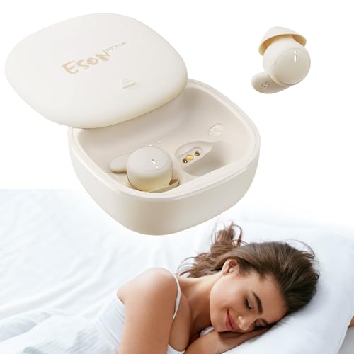 esonstyle Sleep Headphones, Mini Wireless Side Sleep Headphones Bluetooth 6.0, Liquid Silicone, Invisible Headphones for Sleeping Workout Work Travel