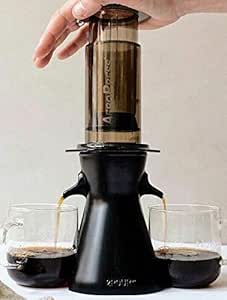 2POUR® The New Dual Press Accessory Compatible With The Aeropress® Coffee Maker, Delter Coffee Press or Pourover.