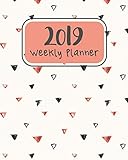 Weekly Planner 2019: 12 Months Plan Notebook | Daily & Weekly Organizer, Scheduling and Calendar wit by Brickshub Publishing