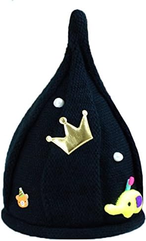 ZEHAT Elephant Crown Cute Knitted Wool Hat Baby Girls Boys Caps Winter Warm Beanie Headwrap accessories (Red/Pink/Black)