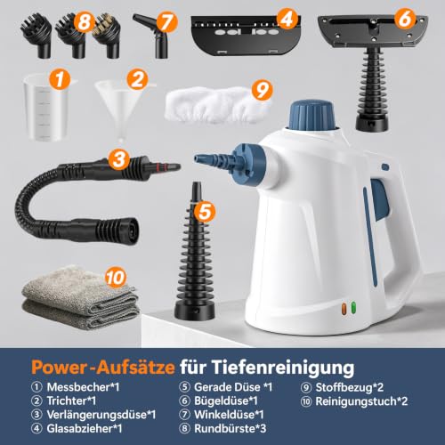 Traumheim Steam Cleaner 3 Bars 230°F Chemical Free for Gaskets and Lime