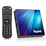 Bqeel Android TV Box 9.0 4GB RAM 64GB ROM, R1 Plus Android Box RK3318 Quad-Core 64bits Dual-Band WiFi 2.4G/5G BT 4.0 3D 4K Ultra HD H.265 USB 3.0 Smart TV Box