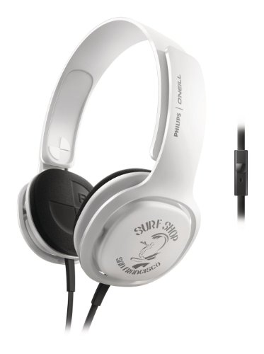 Philips SHO3305STKR/28 O'Neill Cruz Headband Headphones, White