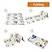 FOLDING Play Mat | BPA FREE Non-Toxic Foam Baby Playmat (6.6FT x 5FT) 0.4” Thick Extra Large Reversible Crawling Mat Portable Toddlers Kids Waterproof Non-Slip Activity Tummy Time (Bear House)