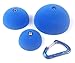 Atomik Rock Climbing Holds Set of 3 Bolt-On Domes in Blue