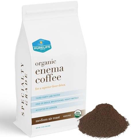 PureLife Enema Coffee- 1 Lb - Organic Gerson Specific - Ground - Mold ...