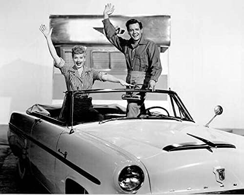 Photographs - The Long Long Trailer Lucille Ball Desi Arnaz in Dodge convertable 8x10 photo