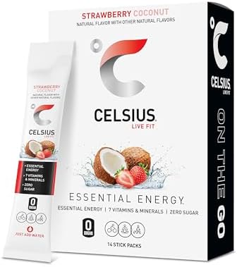 On The Go Essential Energy Powder Sticks - Variety Pack of 30 (Berry
