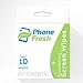 PhoneFresh Disinfecting Screen Wipes - Pre-Moistened Lens and Glass Cleaning Wipes for Glasses, Camera, Phones, Smartphones, Tablets - Quick Drying, Streak Free, Disposable - 4 Pack of 10 Wipe Boxes