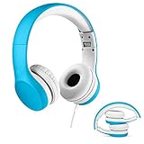 Intone Ms200 Stereo Low Bass Folding and Adjustable Headphone Earbuds - Black / Blue