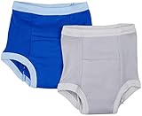 green sprouts Organic Training Underwear, Royal/Gray, 3T, 2 Count